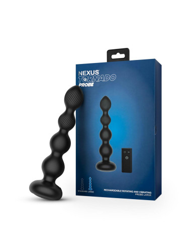 Nexus - TORNADO Rotating Beaded Probe Large - Black