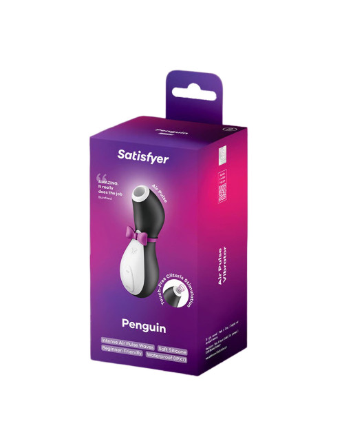 Stymulator łechtaczki Satisfyer Penguin - Fale powietrza, IPX7, silikon medyczny