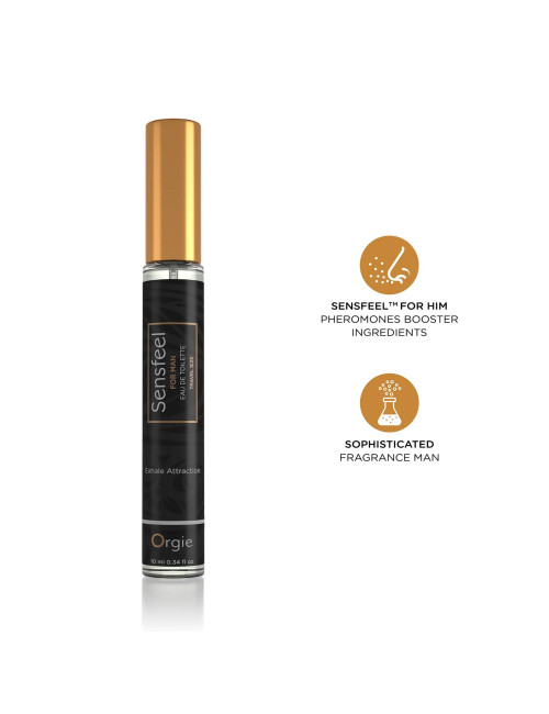 Męskie Perfumy z Feromonami Sensfeel Travel Size Orgie