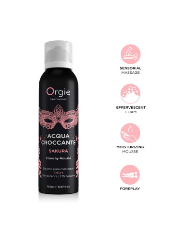 Acqua Croccante Crunchy Mousse Sakura Fruit 150 ml