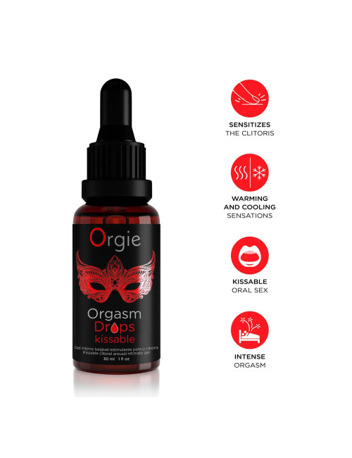 Żel Afrodyzjaki Kissable Drops – Żele Stymulujące 30 ml