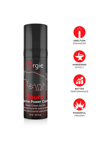 Żel-TOURO - ERECTION CREAM - WITH TAURINA - 15 ML