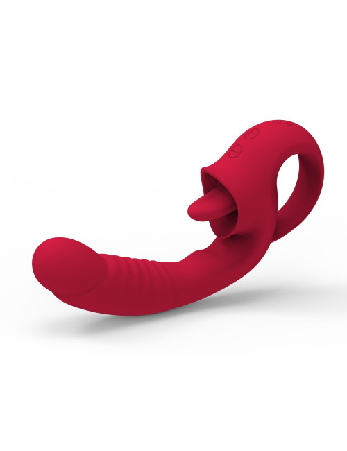 Wibrator - Rechargeable Licking Vibrator USB 10 Functions