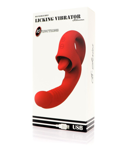 Wibrator - Rechargeable Licking Vibrator USB 10 Functions