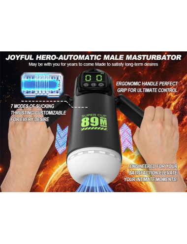 Masturbator - 7 vibration and suction functions
 + Booster