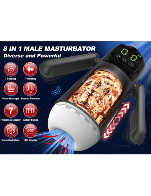 Masturbator - 7 vibration and suction functions
 + Booster