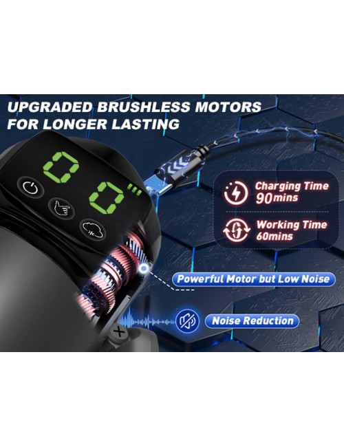 Masturbator - 7 vibration and suction functions
 + Booster