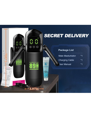 Masturbator - 7 vibration and suction functions
 + Booster