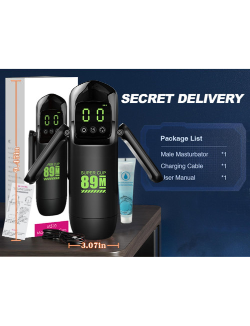 Masturbator - 7 vibration and suction functions
 + Booster
