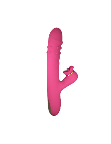 Silicone Vibrator - 7 rotating functions and 7 licking functions