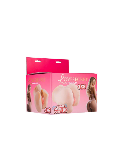 LoveSecret Premium - LS76 - Large Vibrating Pussy/Ass – 3 kg Realistic Design