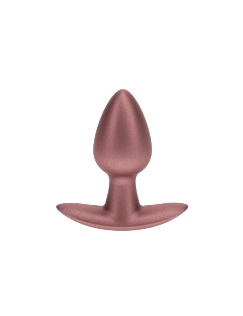 Smooth Silicone Anal Plug - Small - 2.6 / 6,5 cm - Rose Gold
