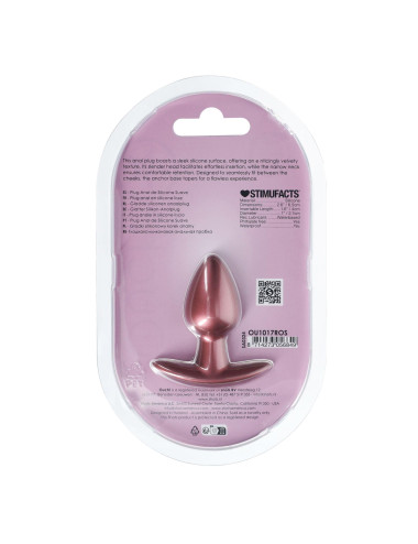 Smooth Silicone Anal Plug - Small - 2.6 / 6,5 cm - Rose Gold