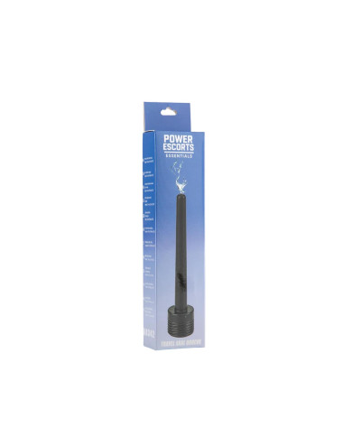 Power Escorts - BR342 - Travel Anal Cleaner Douche Tube – Black, 15 cm / 5.9 Inch