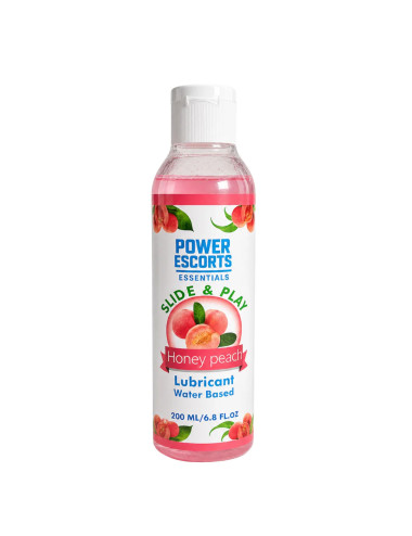 Power Escorts - DR11 - Honey Peach Water-Based Lubricant 200ml – Slide & Play Personal Lube