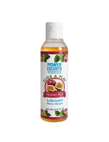 Power Escorts - DR13 - Passion Fruit Water-Based Lubricant 200ml – Slide & Play Personal Lube