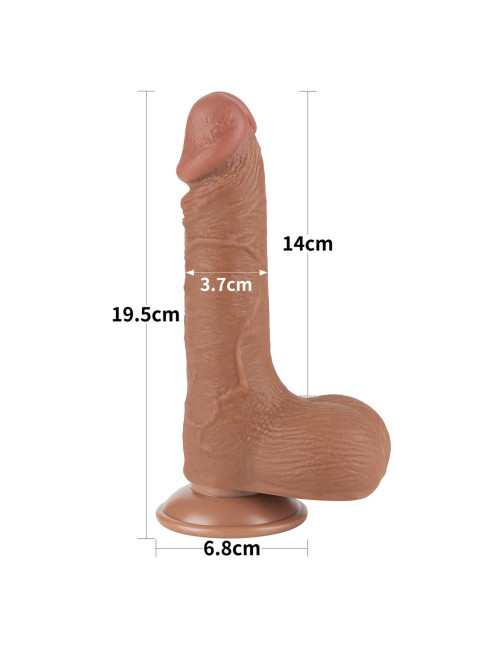 7.5'' Sliding Skin Dual Layer Dong Brown