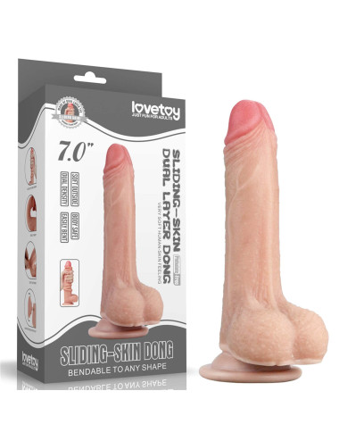 7'' Sliding-Skin Dildo