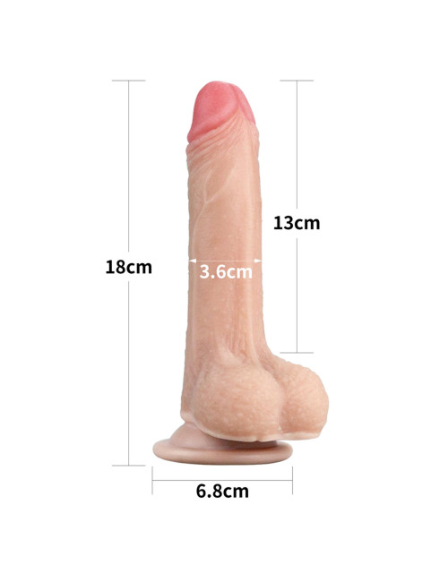 7'' Sliding-Skin Dildo