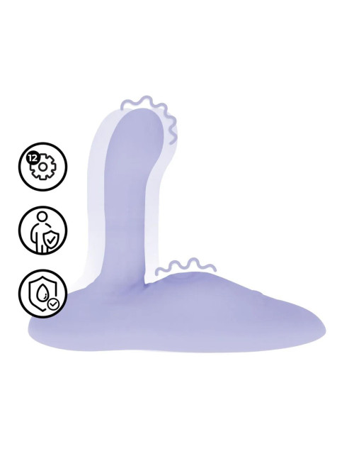 Vibrating Pulse and Thrust Seat - Purple