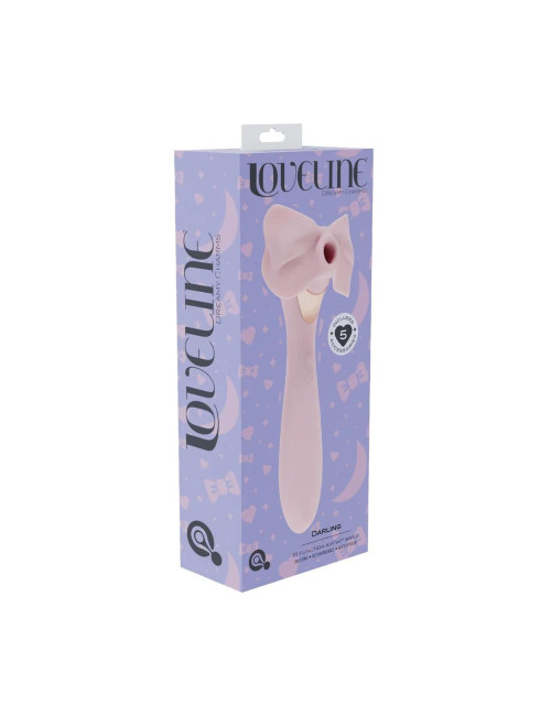 Darling - AirTap Wand Vibrator with Five Head Attachments - Pink