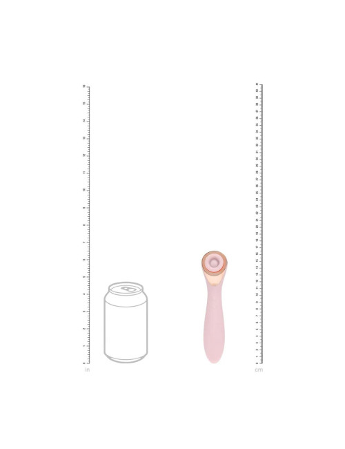 Loveline Darling - Stymulator AirTap Wand Różowy z 5 Nasadkami