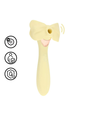 Darling - AirTap Wand Vibrator with Five Head Attachments - Yellow