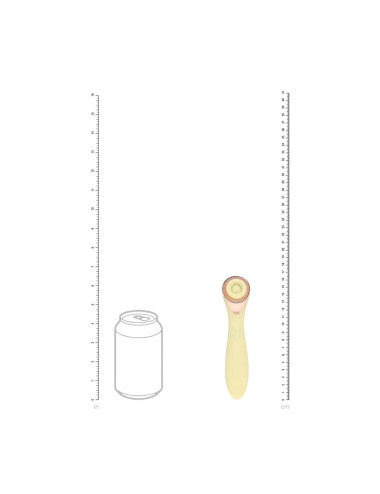 Darling - AirTap Wand Vibrator with Five Head Attachments - Yellow