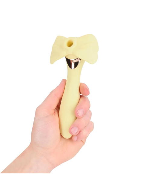 Darling - AirTap Wand Vibrator with Five Head Attachments - Yellow