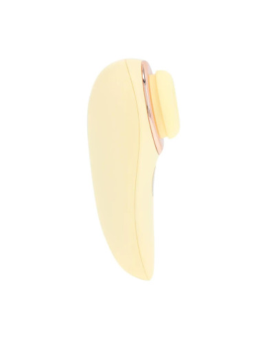 Aurie - AirTap Vibrator with Two Head Attachments - Yellow