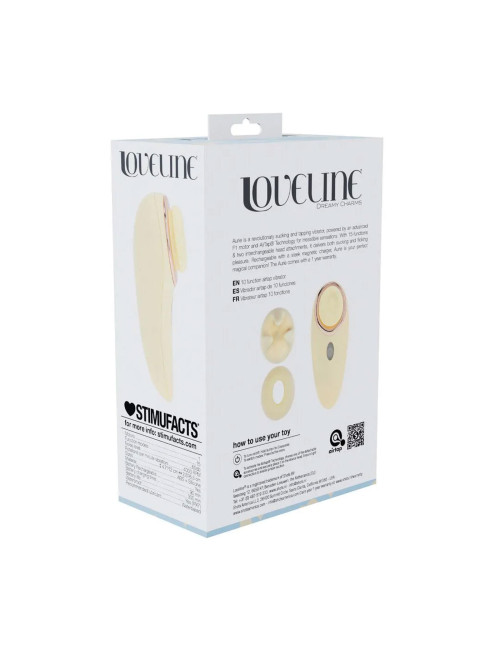 Aurie - AirTap Vibrator with Two Head Attachments - Yellow