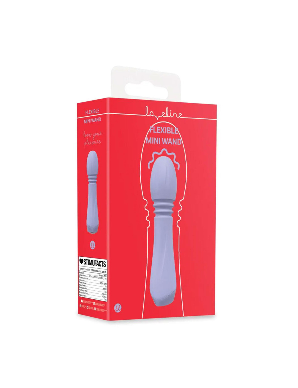 Mini Flexible Wand Vibrator - Lavender