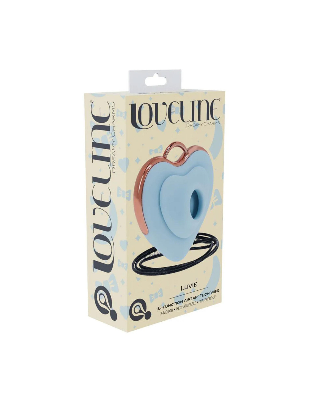 Luvie - Heart-shaped AirTap Vibrator - Blue