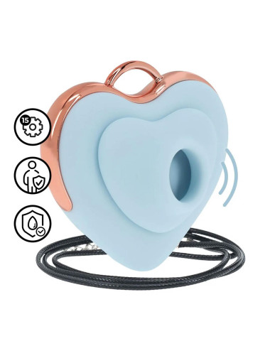 Luvie - Heart-shaped AirTap Vibrator - Blue