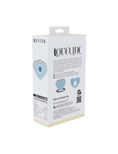 Luvie - Heart-shaped AirTap Vibrator - Blue