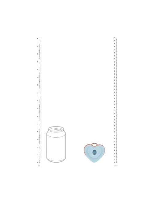 Luvie - Heart-shaped AirTap Vibrator - Blue