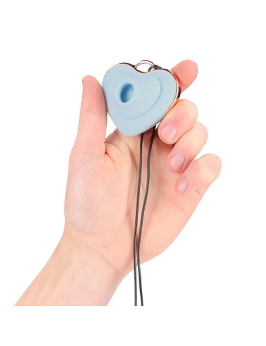 Luvie - Heart-shaped AirTap Vibrator - Blue