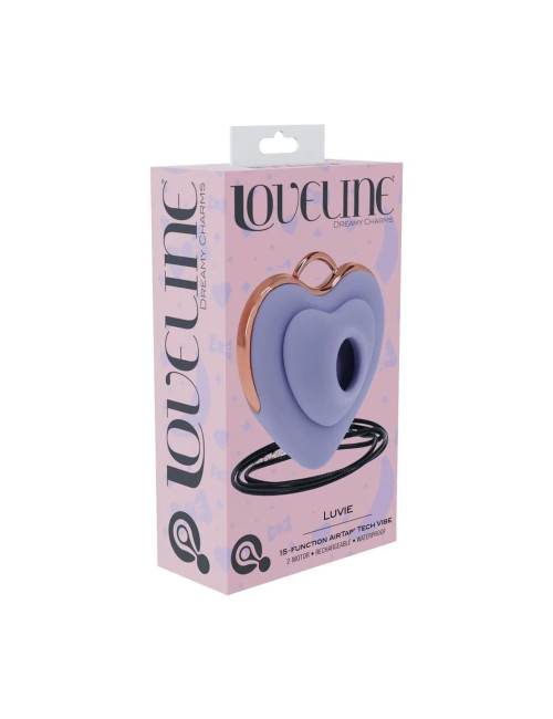 Luvie - Heart-shaped AirTap Vibrator - Lavender