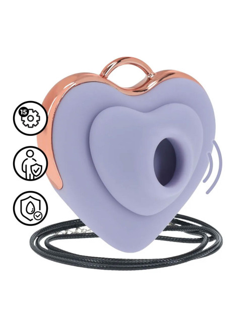 Luvie - Heart-shaped AirTap Vibrator - Lavender