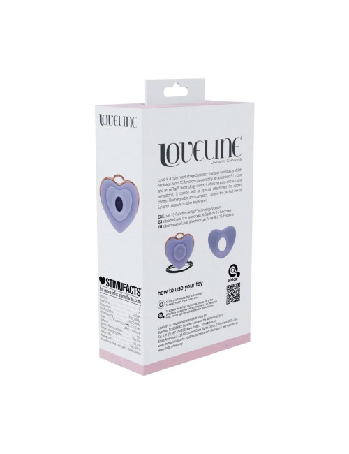 Luvie - Heart-shaped AirTap Vibrator - Lavender