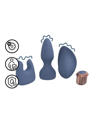 Interchangeable Vibrator Kit - Blue