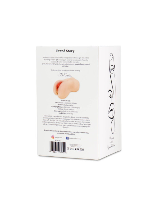B - Series Lyla Virgin Style Realistyczny Masturbator z Wibracją