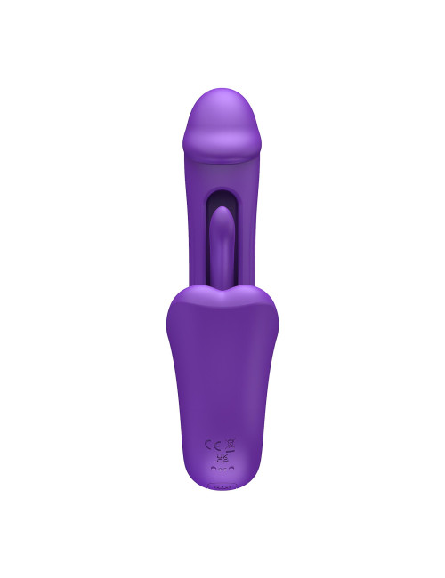 B - Series Lyla Tongue Flap Dual Vibe – Podwójny Wibrator z Ruchomą Klapką