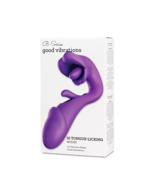 B - Series Lyla Tongue Flap Dual Vibe – Podwójny Wibrator z Ruchomą Klapką