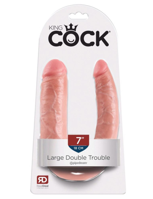 King Cock Large Double Trouble Dildo