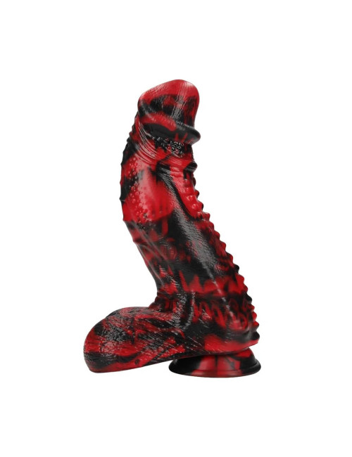 Dark Lycan Spawn - Silicone Dildo - Red/Black