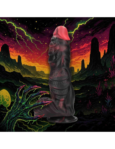 Infernal Demon - Silicone Dildo - Red/Black