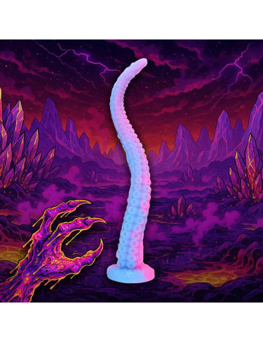 Tentacle Serpent - Anal Snake - 19.7" / 50 cm - Purple/Blue
