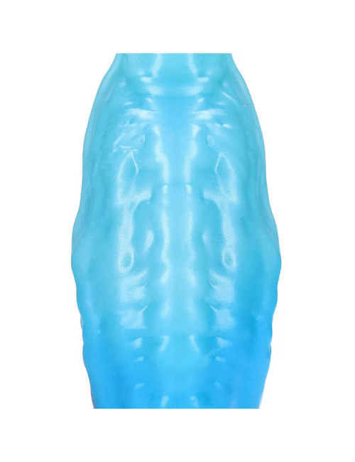 Fiction Cocks Aquatic Ravager Silicone Dildo Blue