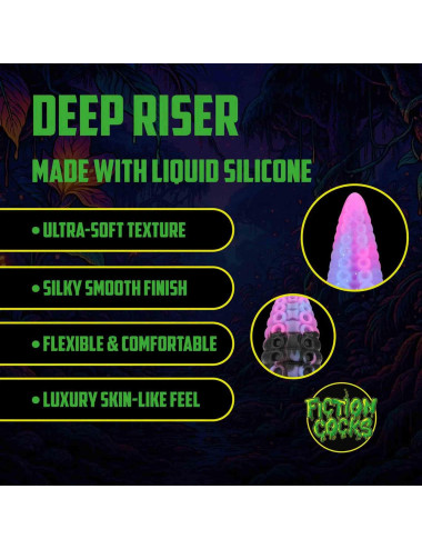 Deep Riser - Silicone Dildo - Purple